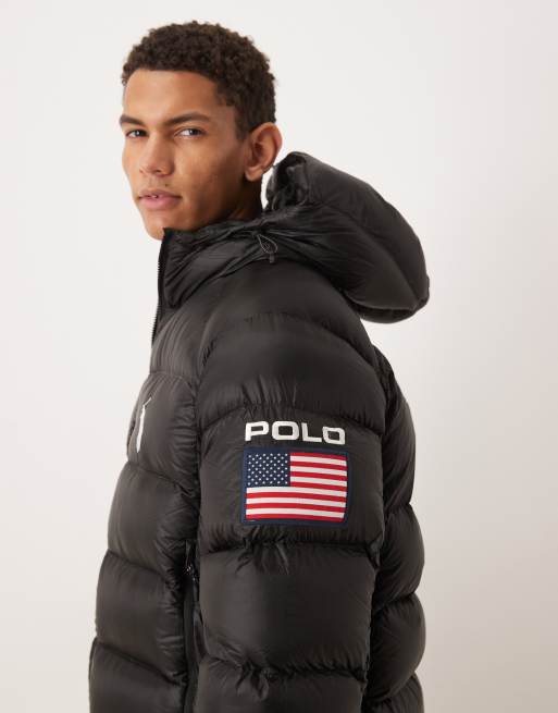 Polo Ralph Lauren – Team USA Hawthorne – Ripstop-Jacke in Schwarz, 4 von 5