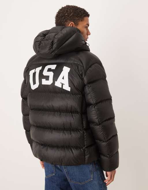 Polo Ralph Lauren - Team USA Hawthorne - Sort jakke i ripstop-stof, 3 af 5