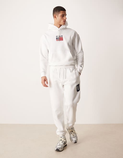 Polo Ralph Lauren – Team USA – Unisex-Kapuzenpullover in Weiß mit Logo auf der Brust, 2 von 5