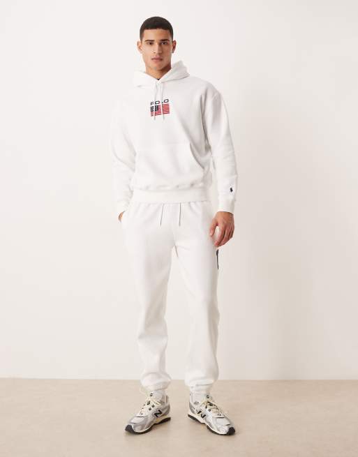Polo Ralph Lauren Team USA unisex side logo joggers in White, 2 of 5