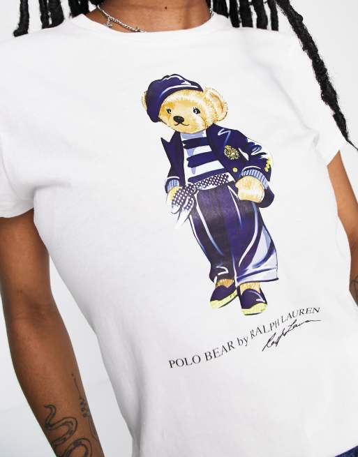 Polo Ralph Lauren teddy bear t-shirt in white | ASOS