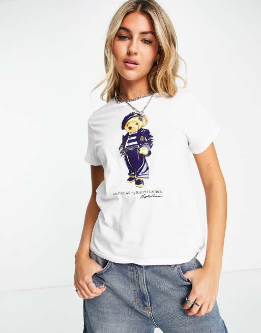 Polo Ralph Lauren teddy bear T-shirt in white | ASOS