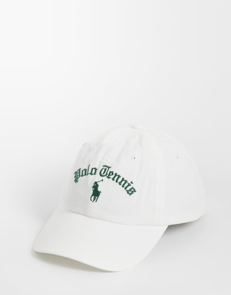Polo Ralph Lauren tennis logo baseball cap in white - view 1