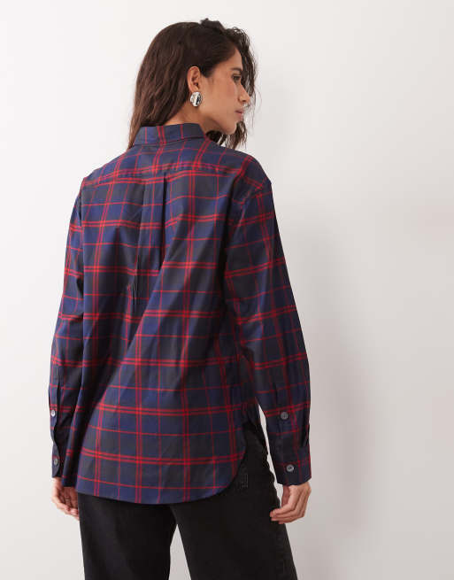 Polo Ralph Lauren ternet skjorte i rød og sort, 3 af 4