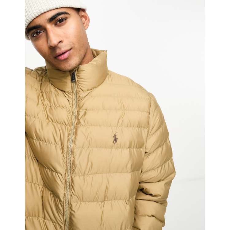 Ralph lauren hot sale beige puffer jacket