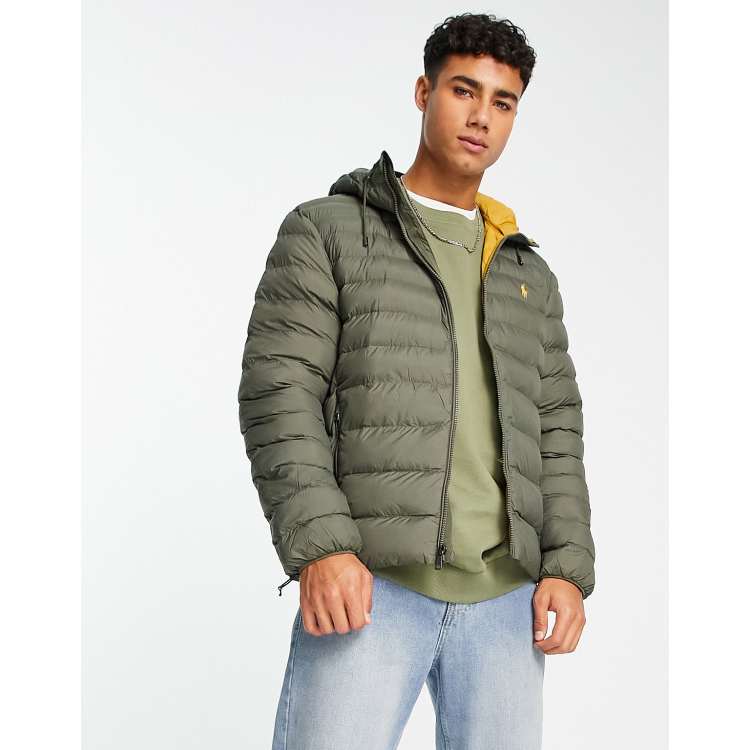 Polo packable hooded down jacket hot sale