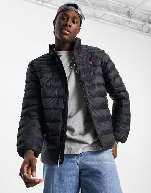 Polo Ralph Lauren terra lightweight puffer jacket in black