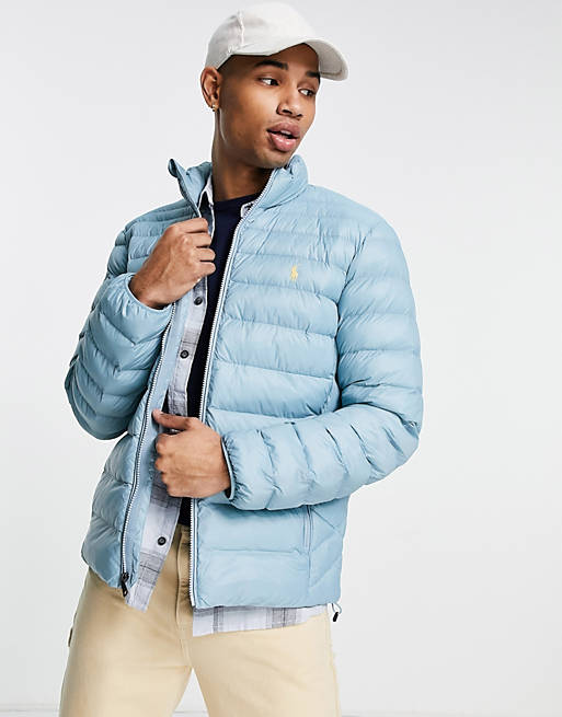 Mariner Quote Price cut Polo Ralph Lauren terra lightweight puffer jacket in mid blue | ASOS
