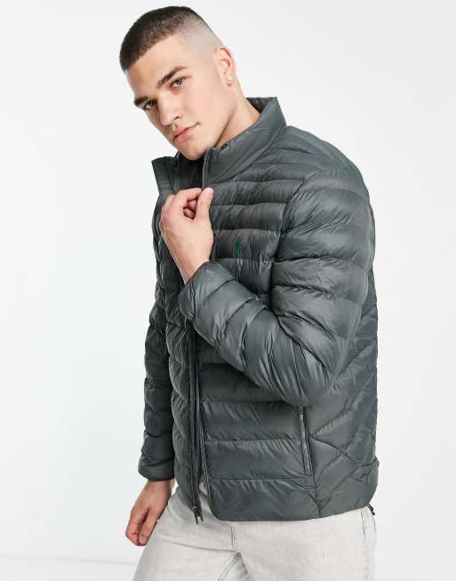 Grey polo cheap puffer jacket