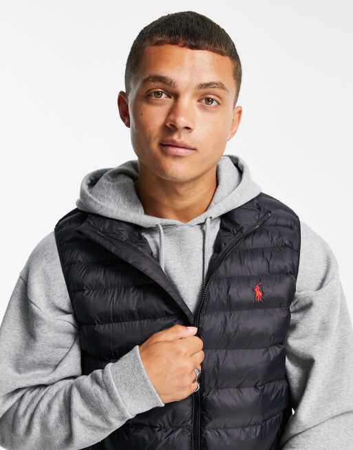 Mens polo puffer vest sale