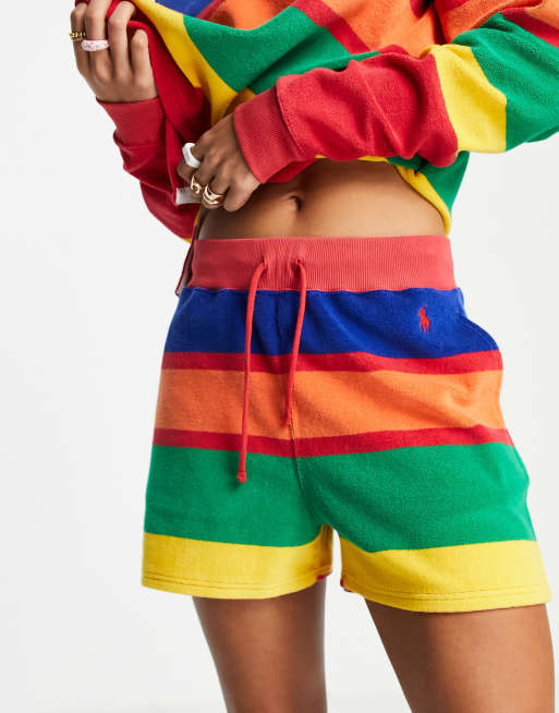 Polo Ralph Lauren terrycloth shorts in multi stripe - part of a set | ASOS