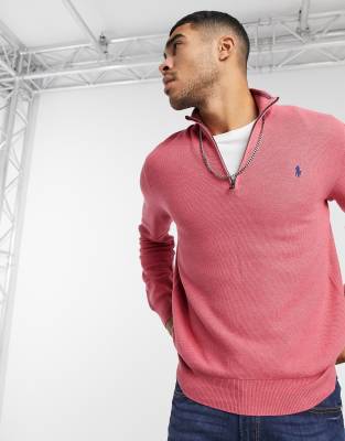 cotton half zip jumper ralph lauren