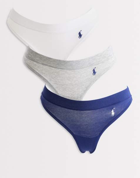 Polo Ralph Lauren Thong three pack in white/ grey heather/ navy - MULTI - view 1