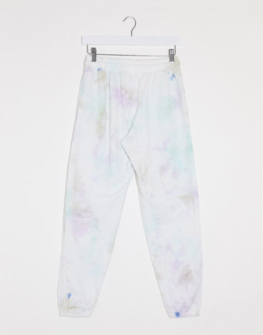 Polo Ralph Lauren printed athletic drawstring pants in cream