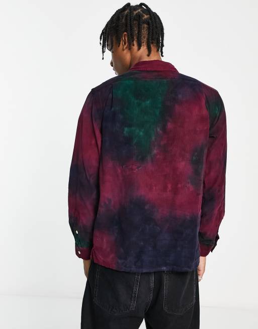 Polo Ralph Lauren tie dye shirt classic fit in navy/green multi | ASOS