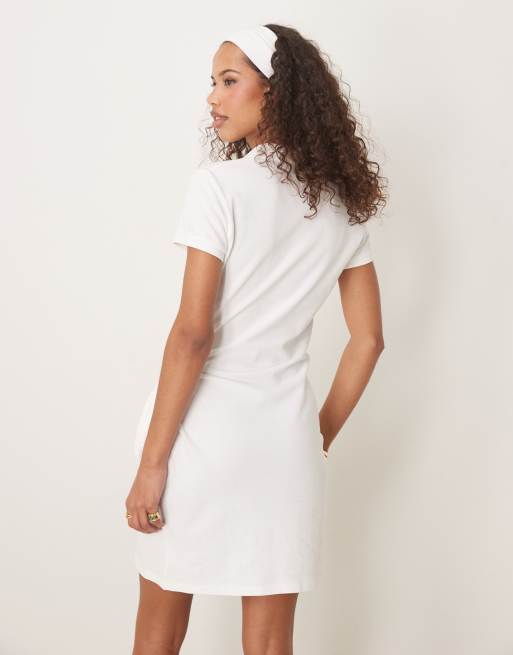 Polo Ralph Lauren tie waist polo mini dress in white | ASOS