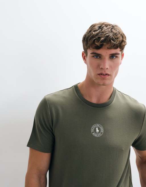Polo Ralph Lauren top de manga corta para dormir en caqui, 3 de 5