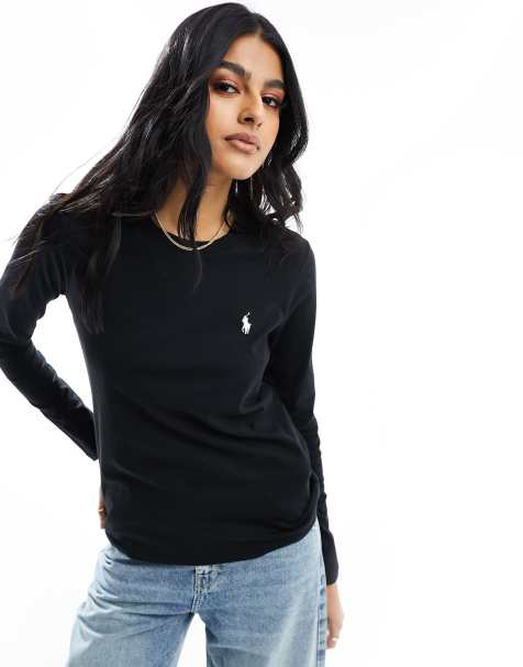 Polo Ralph Lauren - Top met lange mouwen in zwart - view 1