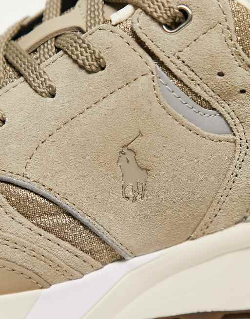 Polo Ralph Lauren Trackster 200 Baskets logo poney Fauve