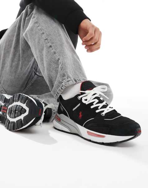 Polo Ralph Lauren - Trackster 250 - Sneakers nere con logo - view 1