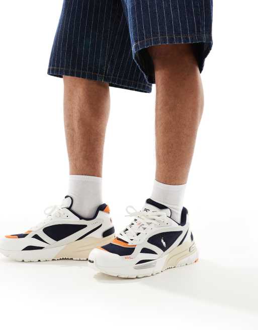 Polo Ralph Lauren - Trackster 275 - Sneakers i hvid og blå