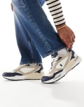 [Polo Ralph Lauren] Polo Ralph Lauren Trackster 275 trainers in navy, tan and white 39 NAVY/MILKSHAKE