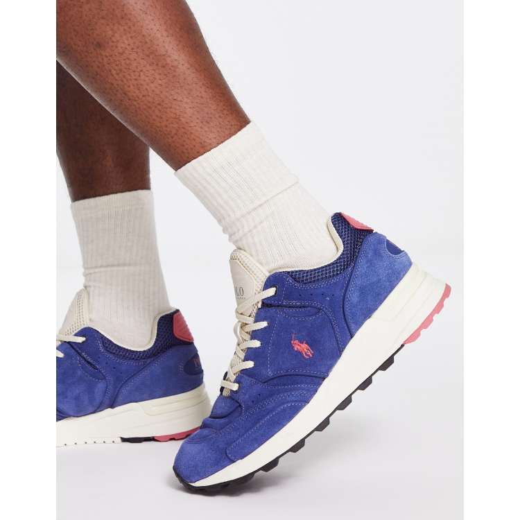 Blue suede outlet pony sneakers