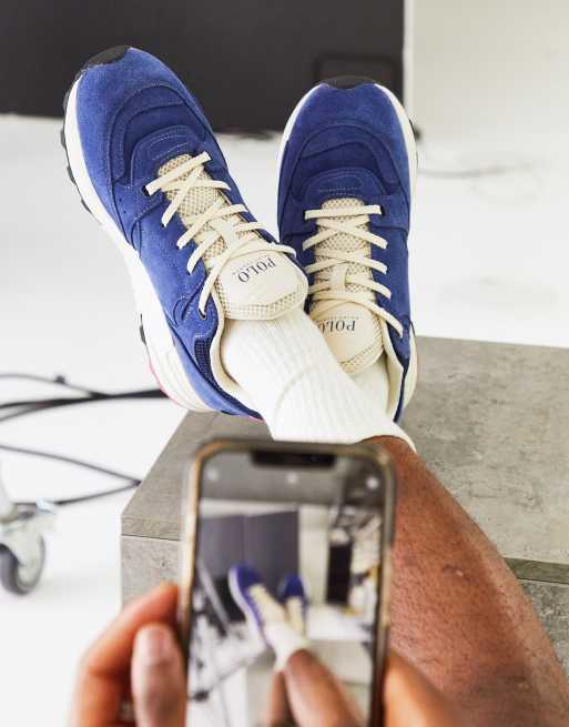 Blue suede pony outlet sneakers