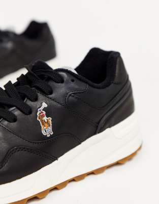 polo ralph lauren black trainers