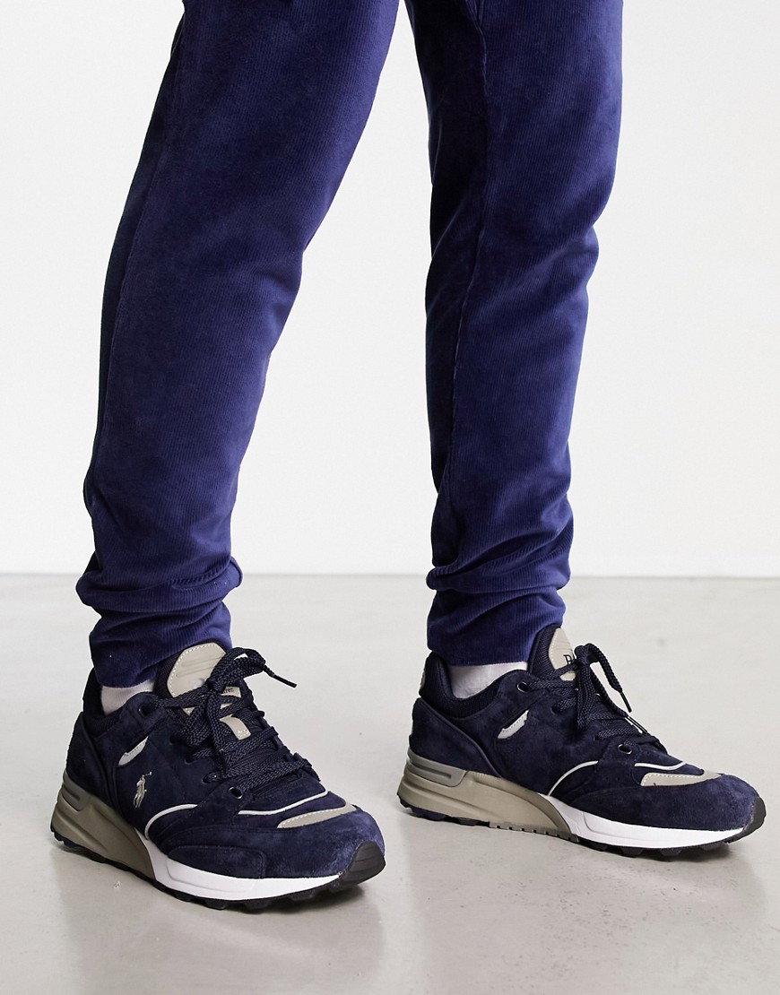 Polo Ralph Lauren Trackster sneakers in navy with pony logo