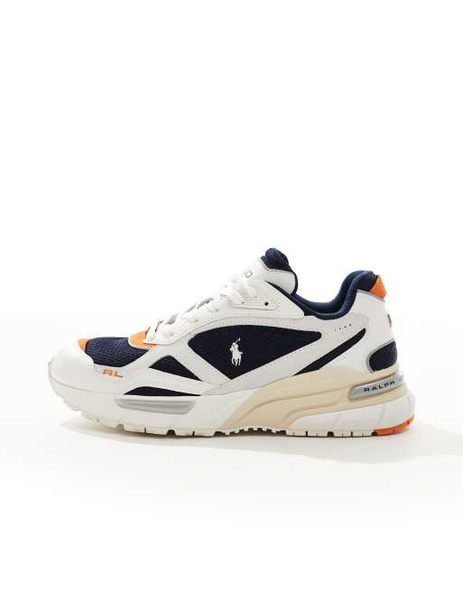 Polo Ralph Lauren - Trackstr 275 - Sneakers bianche e blu, 2 di 5