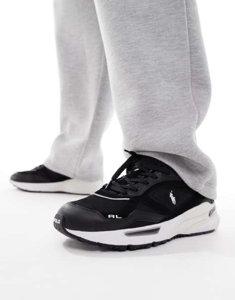 Polo Ralph Lauren – Trackstr 275 – Svarta och vita träningsskor - view 1