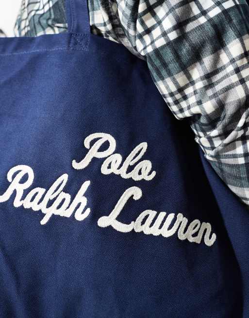 Polo Ralph Lauren – Tragetasche in Marineblau mit Logo, 3 von 4