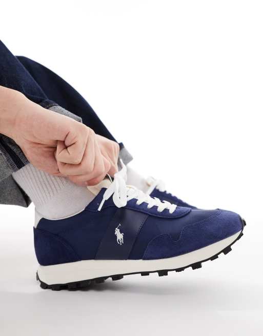 Polo Ralph Lauren - Trail 125 - Sneakers blu navy scamosciato, 4 di 5