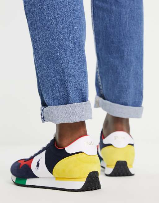 Polo Ralph Lauren trail '95 sneakers in multi with pony logo, 2 of 4
