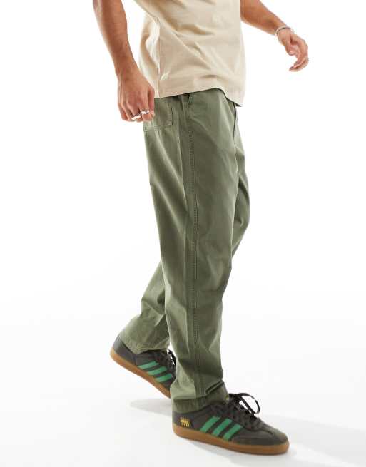 Twill Cargo Pants - Blue/striped - Ladies