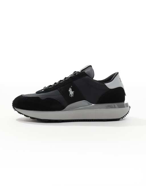 Polo Ralph Lauren train '89 in black grey reflective with logo, 2 of 5
