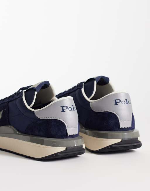 Polo Ralph Lauren - Train 89 - Marineblå sneakers i ruskind, 2 af 5