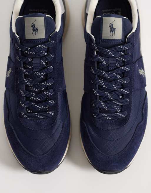 Polo Ralph Lauren – Train 89 – Sneaker aus Wildleder in Marineblau, 3 von 5