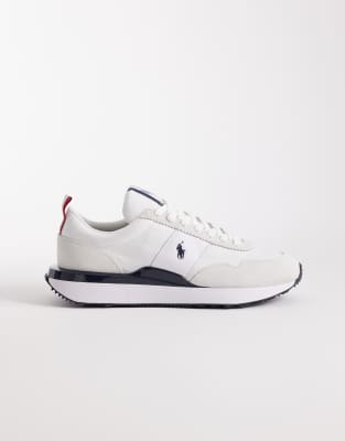 Polo - Train 89 - Sneaker aus Wildleder in Weiß und Marineblau Weiß 43