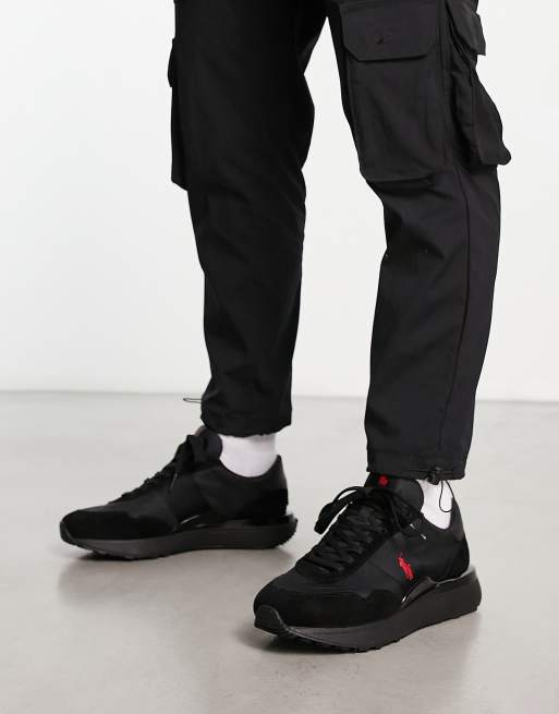 Polo Ralph Lauren – Train '89 – Sneaker in Schwarz mit Polospieler-Logo, 4 von 4