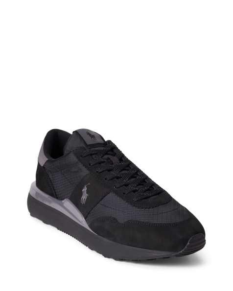 Polo Ralph Lauren – Train 89 – Sneaker in Schwarz und Grau mit Pony-Logo - view 1