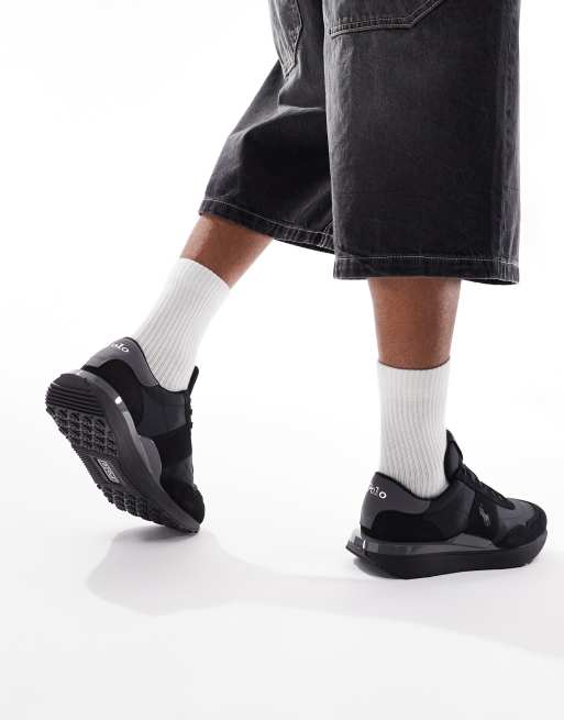 ★ラルフ ローレン★Train 89 PP★Soft Grey/Black/ Polo Ralph Lauren Train 89 PP Soft-Grey-Black-Royal 7.5