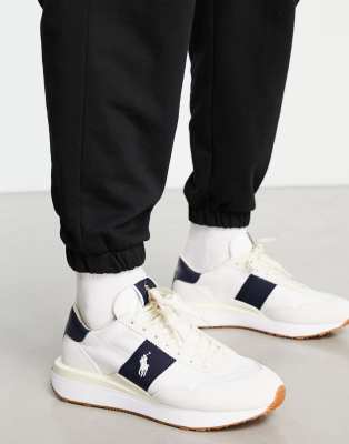 ★ラルフ ローレン★Train 89 Sneaker★White/Hunter Navy Polo Ralph Lauren Train 89 Sneakers In White Hunter Navy