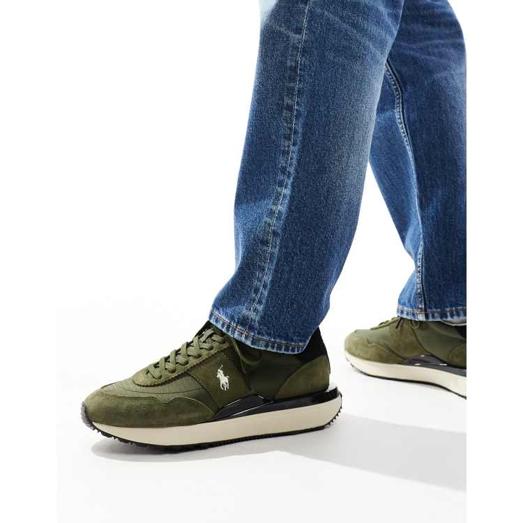 Polo Ralph Lauren Train 89 sneakers in olive with pony logo