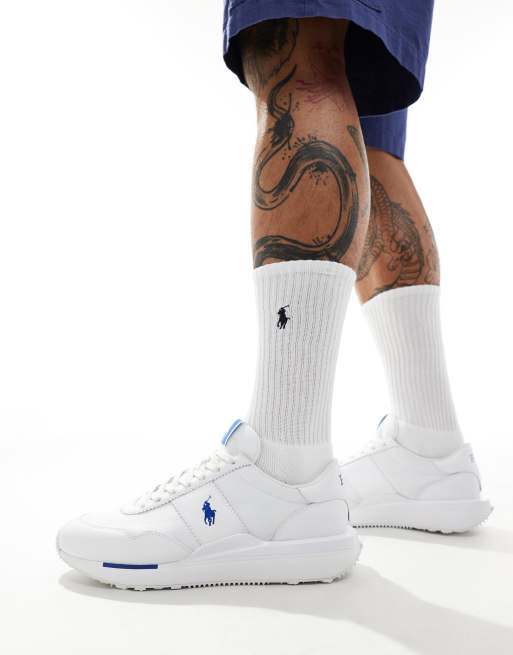 Polo Ralph Lauren - Train '89 - Sneakers in pelle bianche con logo