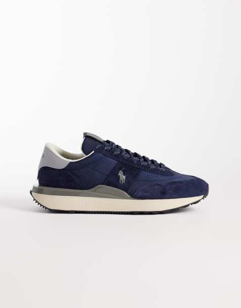 Polo Ralph Lauren Train 89 suede sneaker in navy - view 1