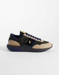 Polo Ralph Lauren Train 89 suede sneaker in olive and tan