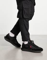 Polo Ralph Lauren Train 89 trainer in black with pony logo