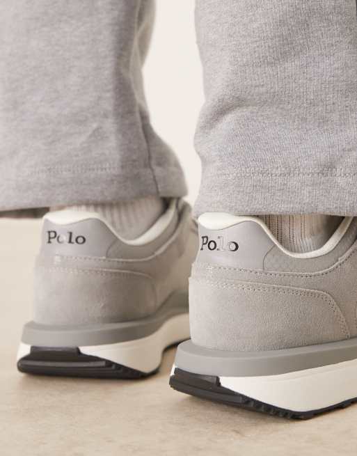 Polo Ralph Lauren - Train '89 V2 - Grå sneakers i ruskind, 4 af 5